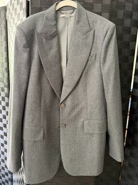 Stella McCartney grey wool blazer, US size 12-14.